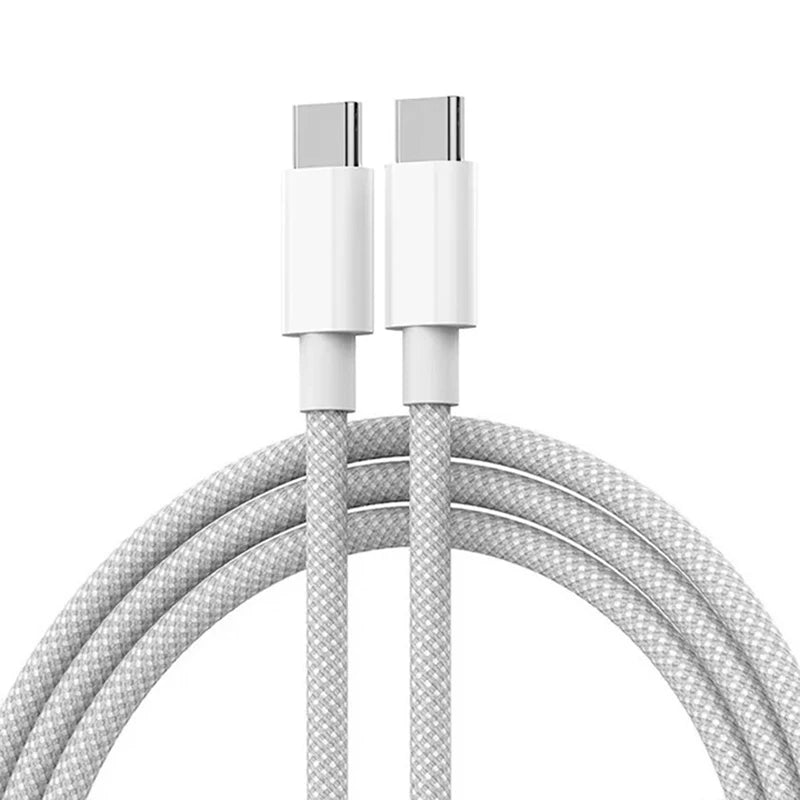 USB-C Schnelladekabel mit 60W in Stoffummantelung